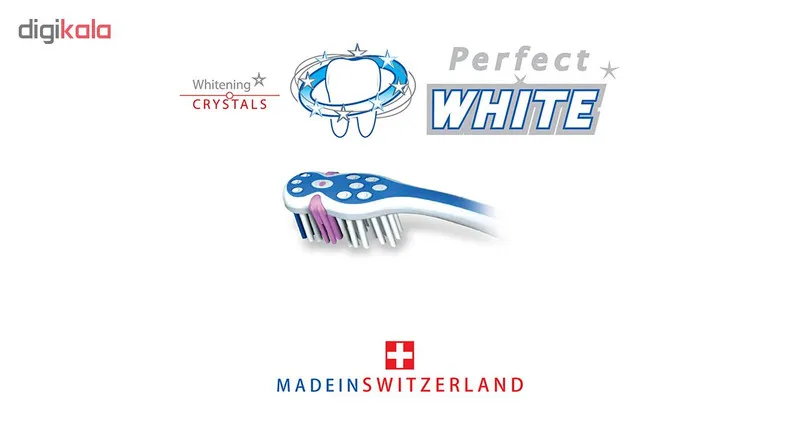 مسواک تریزا سری Super Promo مدل Perfect White با برس متوسط بسته 2 عددی - تصویر 2