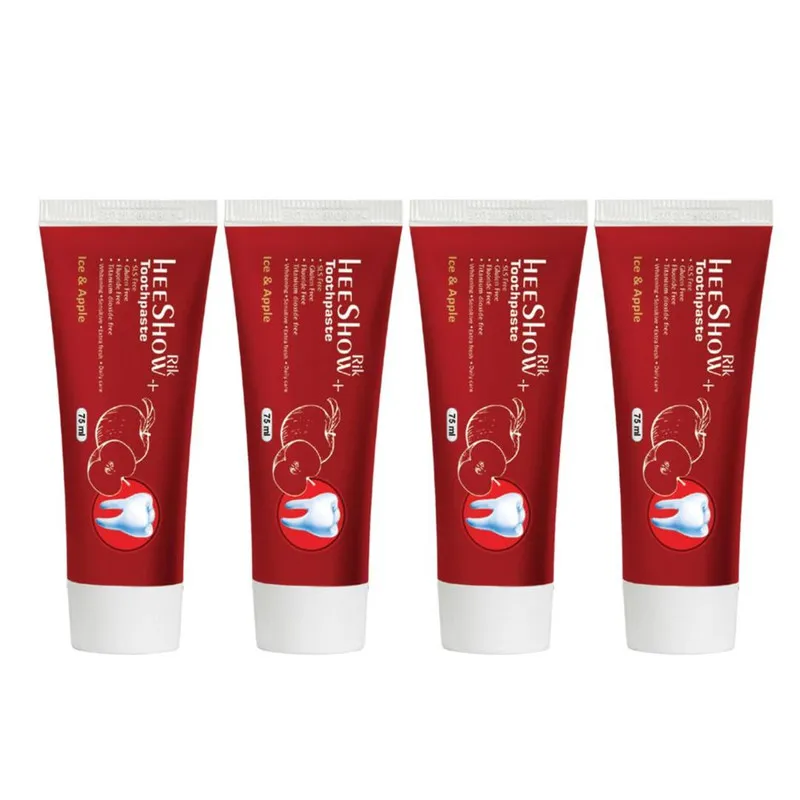 خمیر دندان هیشو ریک مدل Ice - Apple حجم 75 میلی لیتر مجموعه 4 عددی - تصویر 2