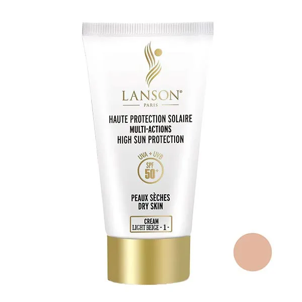 کرم ضد آفتاب رنگی لانسون SPF 50 مدل مولتی اکشن مناسب انواع پوست چرب و مختلط حجم 40 میلی لیتر - تصویر 2