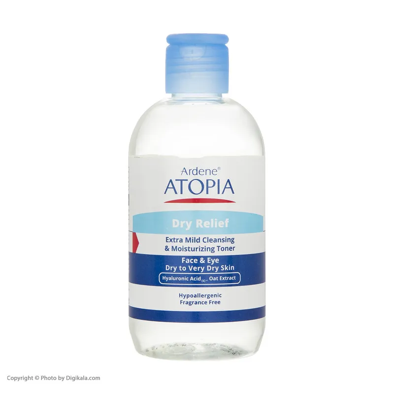 تونر پاک کننده صورت و چشم آردن آتوپیا مدل Dry Relief مناسب پوست خشک و خیلی خشک حجم 250 میلی لیتر - تصویر 4