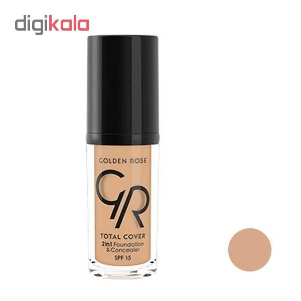 کرم پودر گلدن رز مدل Total cover شماره 04حجم 30 میلی لیتر - تصویر 2