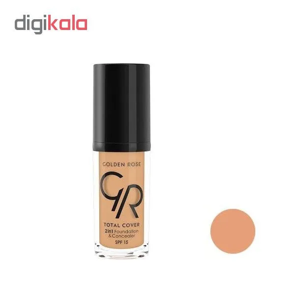 کرم پودر گلدن رز مدل Total cover شماره 13حجم 30 میلی لیتر - تصویر 2