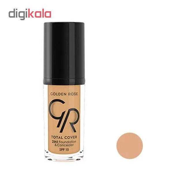 کرم پودر گلدن رز مدل Total cover شماره 14 حجم 30 میلی لیتر - تصویر 2