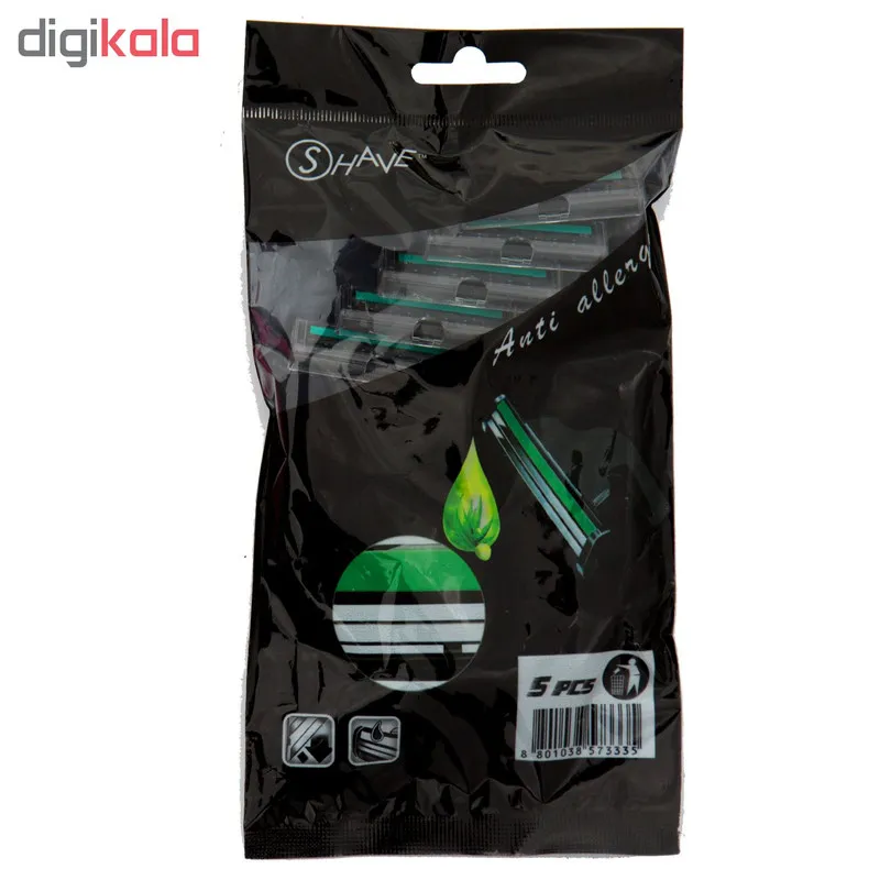 خود تراش (خودتراش) شیو مدل MRS911 بسته 5 عددی - تصویر 2