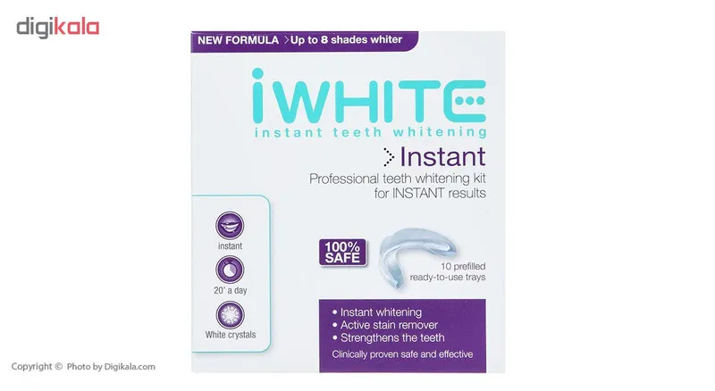 سفید کننده دندان آی وایت مدل Instant بسته 10 عددی به همراه دهانشویه آی وایت مدل Instant حجم 120 میلی لیتر - تصویر 2
