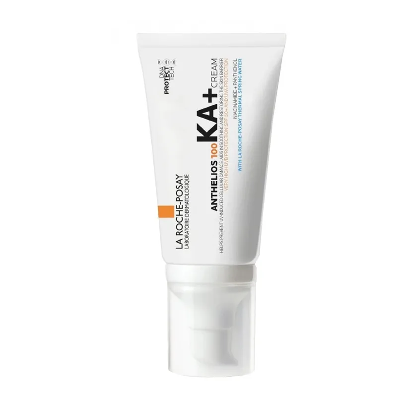 کرم ضد آفتاب بدون رنگ لاروش پوزای SPF 50 مدل +KA مناسب انواع پوست حجم 50 میلیلیتر