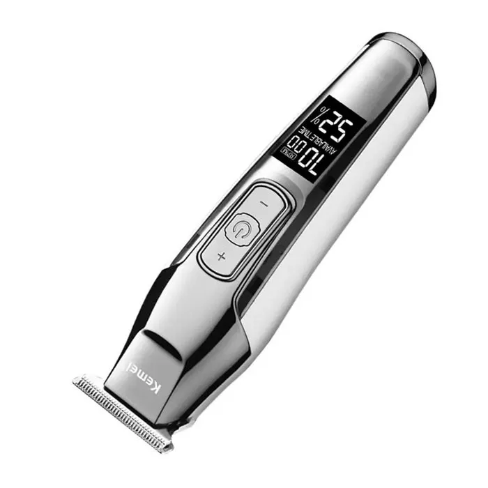 ماشین اصلاح موی سر و صورت کیمی مدل 5027 با باتری قابل شارژ 270 دقیقهای، سرعت موتور 7000 RPM، 4 حالت تنظیم سرعت، 3 عدد شانه قابل تنظیم و نمایشگر وضعیت باتری - تصویر 2