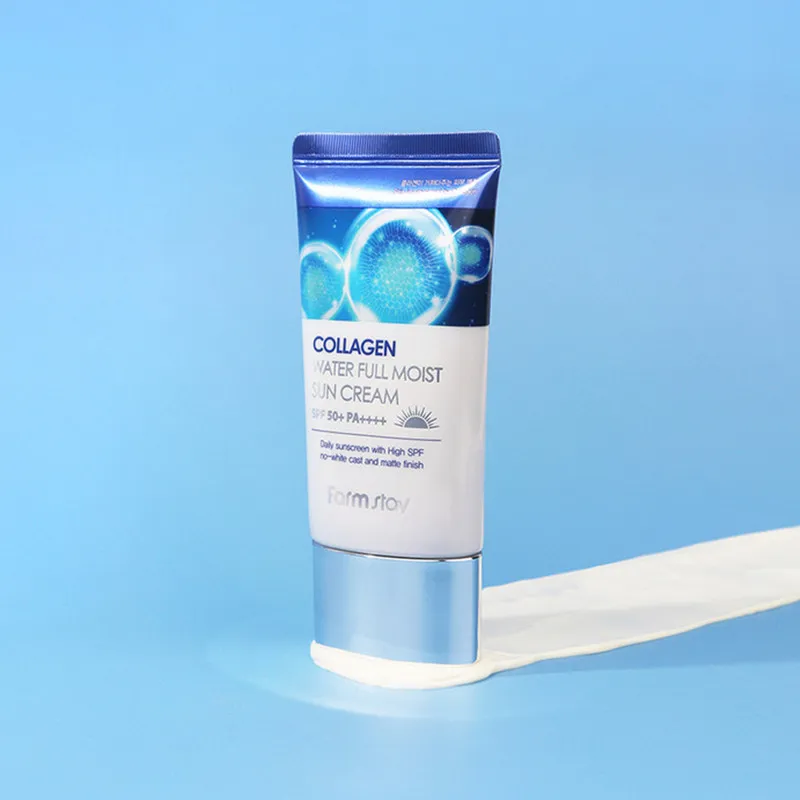 کرم ضد آفتاب بدون رنگ فارم استی SPF 50 مدل Collagen Water مناسب برای انواع پوست وزن 50 گرم - تصویر 3