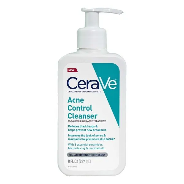 ژل شستشو صورت سراوی مدل Acne Control حجم 237 میلی لیتر