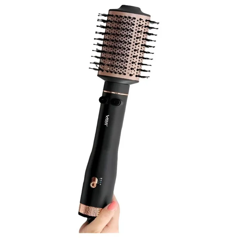 سشوار برسدار چرخشی 800 وات وی جی ار مدل V-494، موتور DC، وزن 300 گرم، المنت فلز، با قابلیت باد سرد، فناوری تولید یون، با قابلیت سیم گردان - تصویر 3