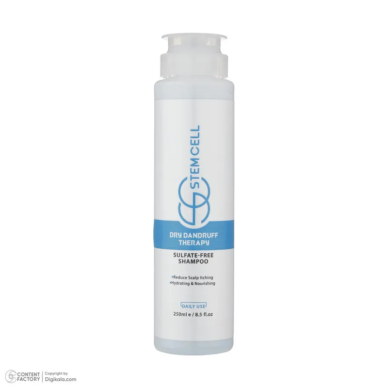 شامپو ضد شوره استم سل مدل Sulfate Free مناسب شوره خشک حجم 250 ميلی‌ليتر - تصویر 2