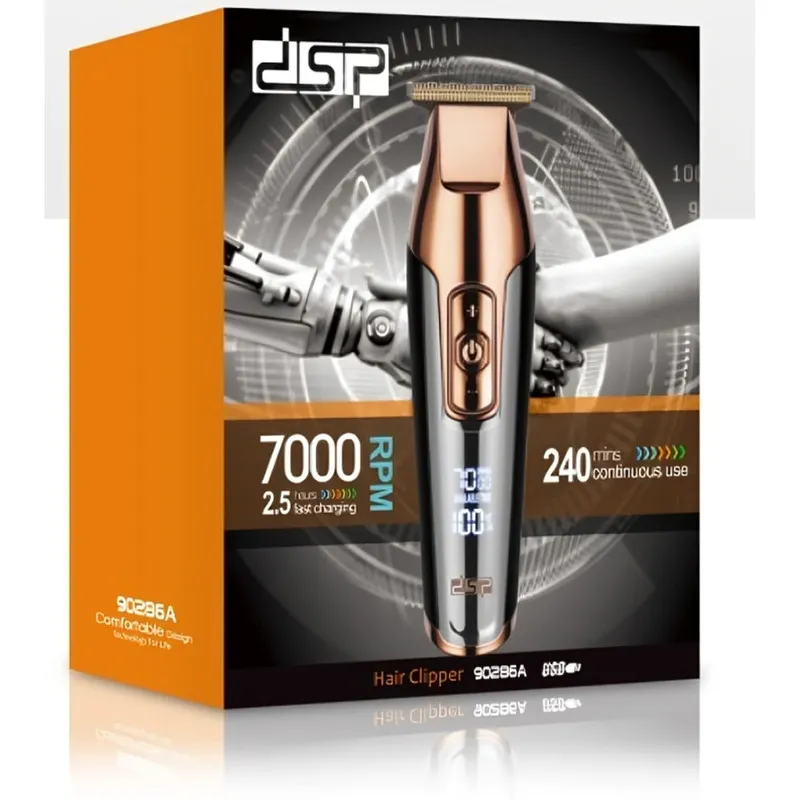 ماشین اصلاح موی سر و صورت دی اس پی مدل 90286A با تیغه استیل پیشرفته، قابلیت تنظیم سرعت تا 7000 دور در دقیقه، باتری شارژی با 240 دقیقه زمان استفاده، شانههای 1 تا 12 میلیمتر و کیف همراه - تصویر 3