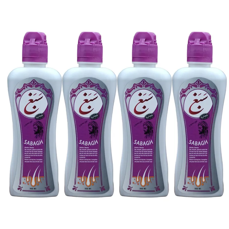شامپو تقویت کننده و ضد ریزش مو سبغ مدل L4 حجم میلی لیتر بسته 4 عددی