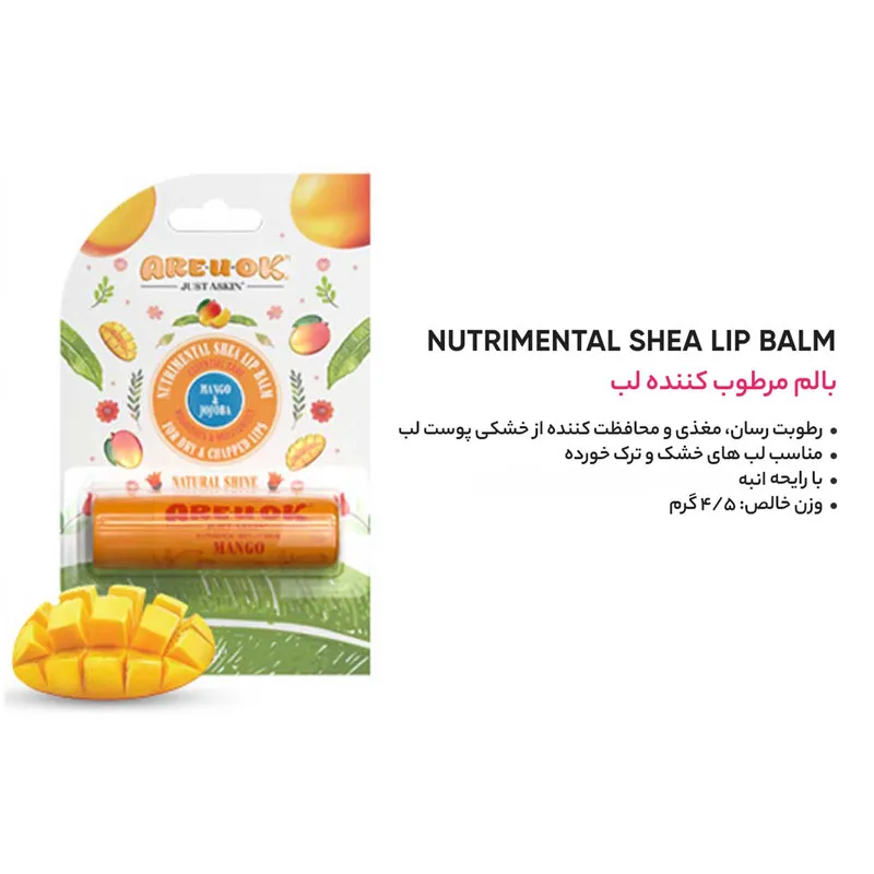 بالم لب آریواُکی مدل انبه وزن 4.5 گرم - تصویر 2