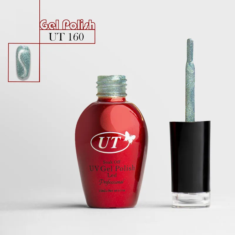 لاک ژل ناخن یوتی مدل چشم گربه ای شماره 160 - تصویر 2
