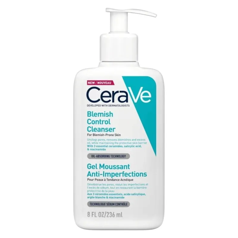 ژل شستشو صورت سراوی مدل Blemish Control حجم 236 میلی لیتر