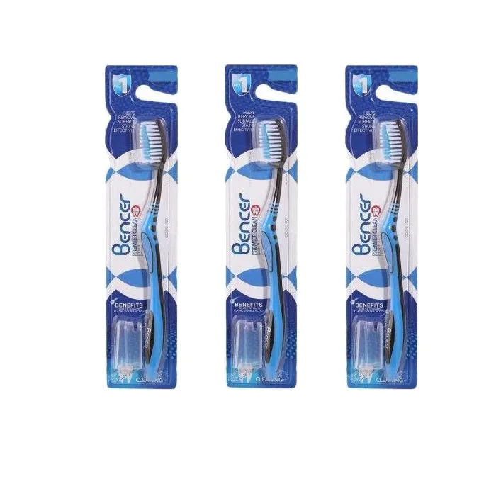 مسواک بنسر مدل Premier clean با برس نرم مجموعه سه عددی - تصویر 2