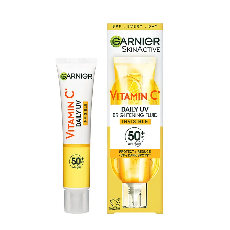 کرم ضد آفتاب رنگی گارنیه SPF 50 مدل Vitamin c مناسب برای انواع پوست حجم 40 میلیلیتر - تصویر 2