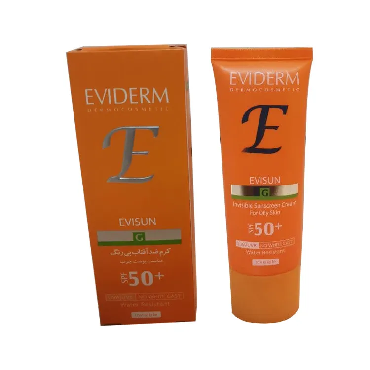 کرم ضد آفتاب رنگی اویدرم SPF50 مدل Evisun مناسب پوست های چرب حجم 40 میلی لیتر - تصویر 3
