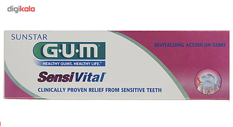خمیر دندان جی یو ام مدل Sensivital حجم 75 میلی لیتر - تصویر 2