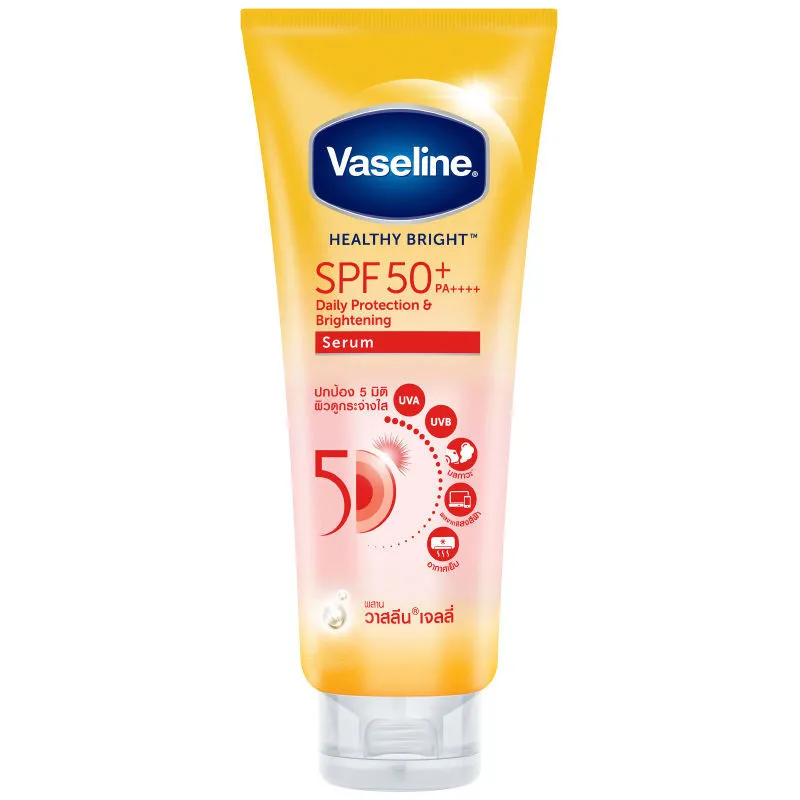 کرم ضد آفتاب بدون رنگ وازلین +SPF 50 مدل HEALTHY BRIGHT مناسب انواع پوست حجم 300 میلیلیتر - تصویر 2