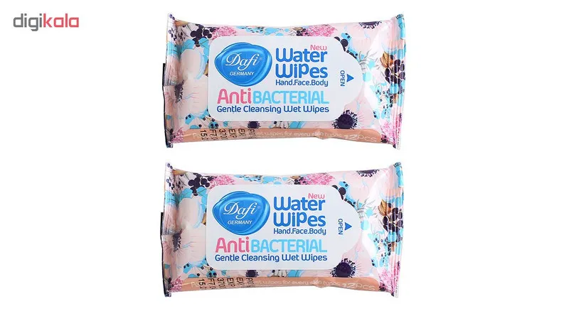 دستمال مرطوب دافی مدل Anti Bacterial n بسته 2 عددی - تصویر 2