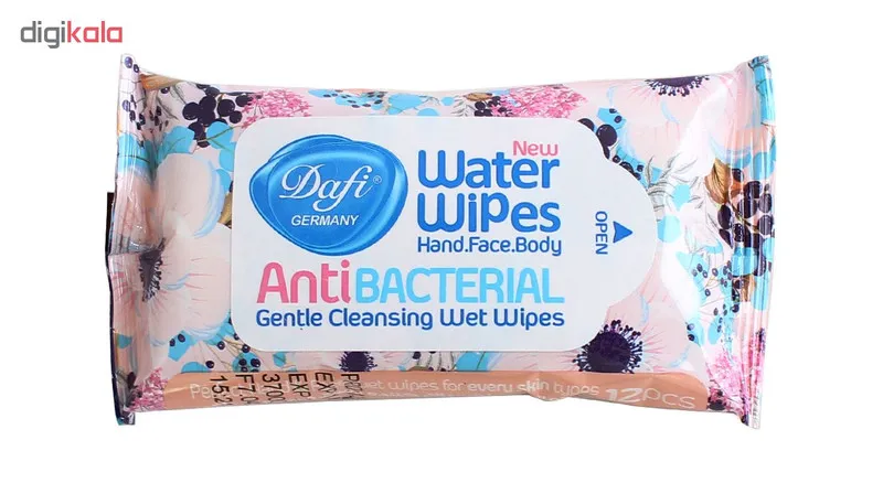 دستمال مرطوب دافی مدل Anti Bacterial n بسته 2 عددی - تصویر 3