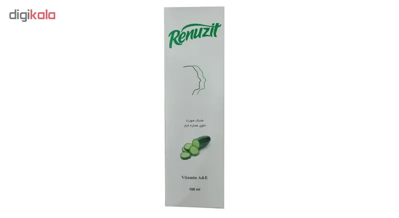 ماسک صورت رینوزیت مدل خیار حجم 100 میلی لیتر - تصویر 2