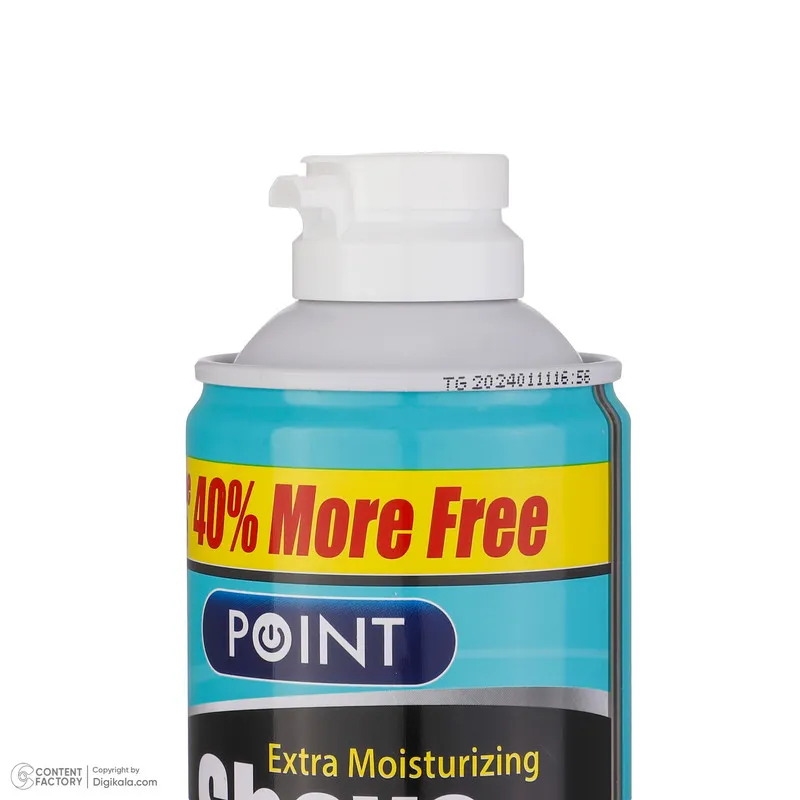 فوم اصلاح پوینت مدل Extra MOISTURIZING حجم 400 میلی لیتر - تصویر 4
