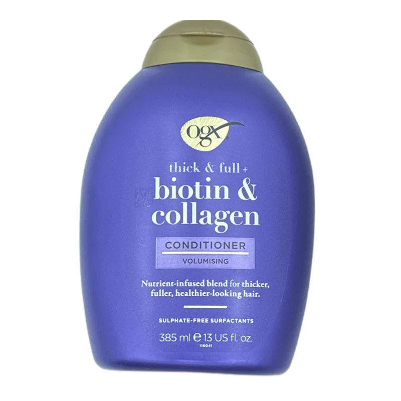 نرمکننده مو او جی ایکس مدل Biotin & Collagen حجم 385 میلیلیتر