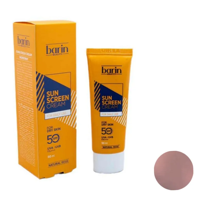 کرم ضد آفتاب رنگی بارین بیوتی SPF 50 مدل NB مناسب پوست های خشک حجم 50 میلی لیتر - تصویر 4
