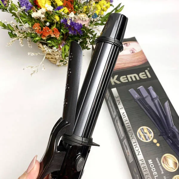 اتو و حالت دهنده ی مو کیمی مدل Km-988 - تصویر 2