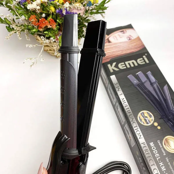 اتو و حالت دهنده ی مو کیمی مدل Km-988 - تصویر 3