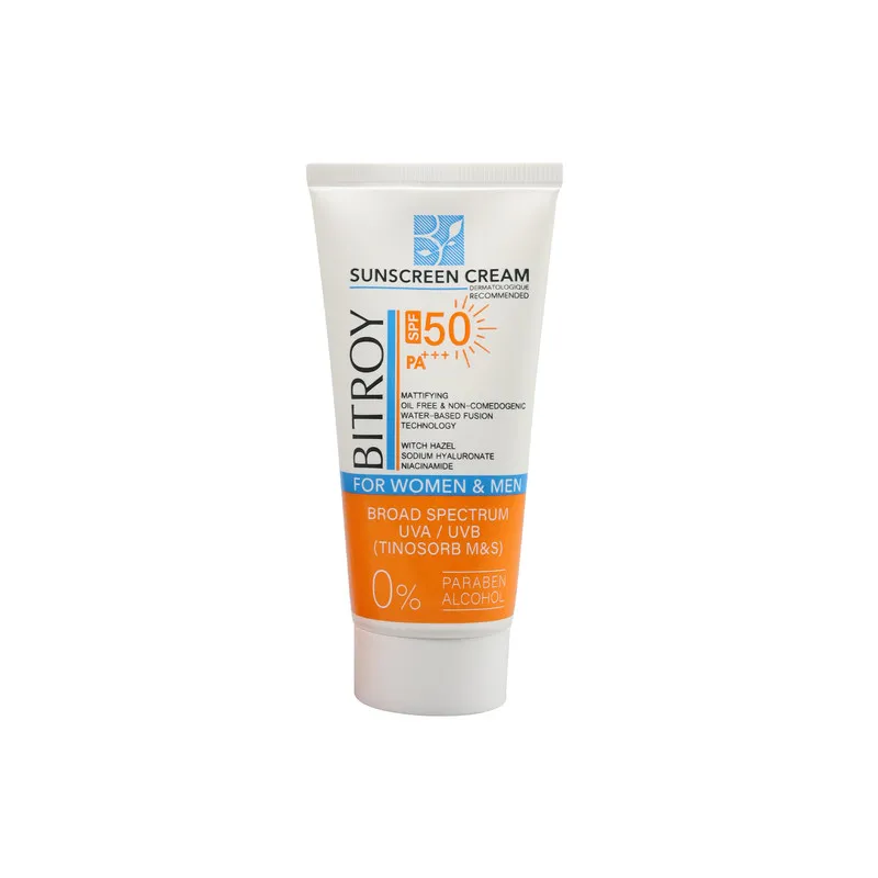 کرم ضد آفتاب بدون رنگ بیتروی SPF 50 مدل فیوژن واتر مناسب پوستهای چرب حجم 50 میلیلیتر - تصویر 2