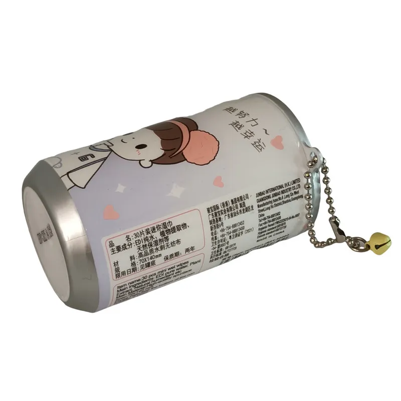 دستمال مرطوب مدل قوطی نوشابه فانتزی طرح پسرک شاد کد JB2130003-LV بسته 30 عددی - تصویر 2
