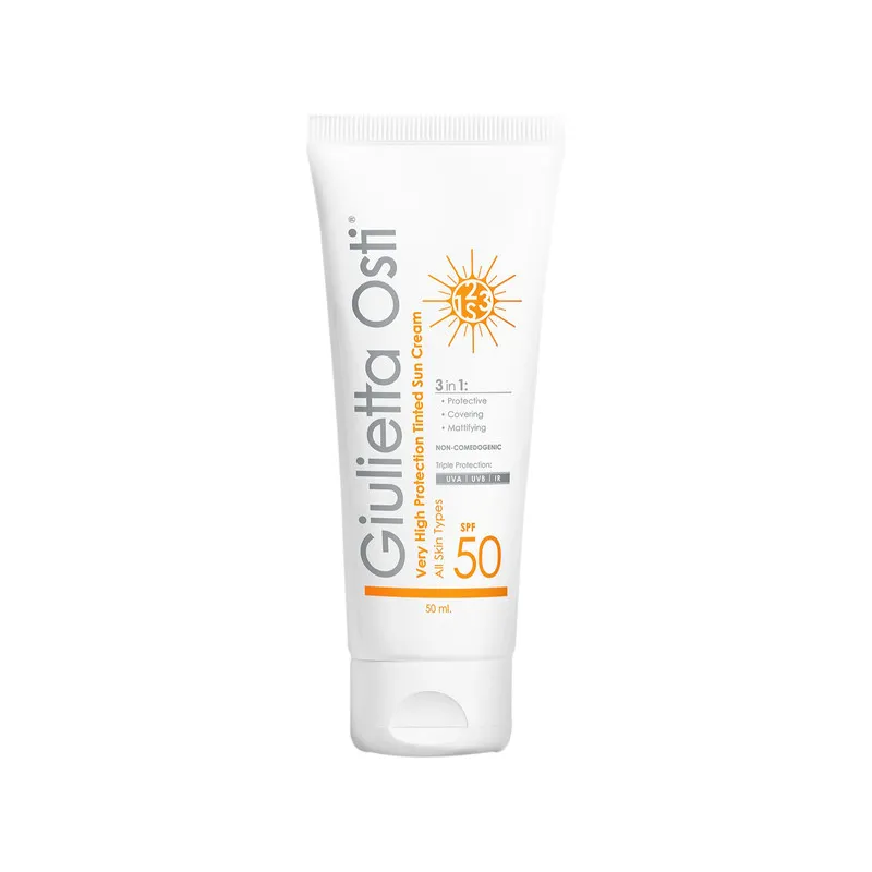 کرم ضد آفتاب رنگی جولیتا اُستی SPF 50 مدل 00 مناسب انواع پوست حجم 50 میلیلیتر - تصویر 2