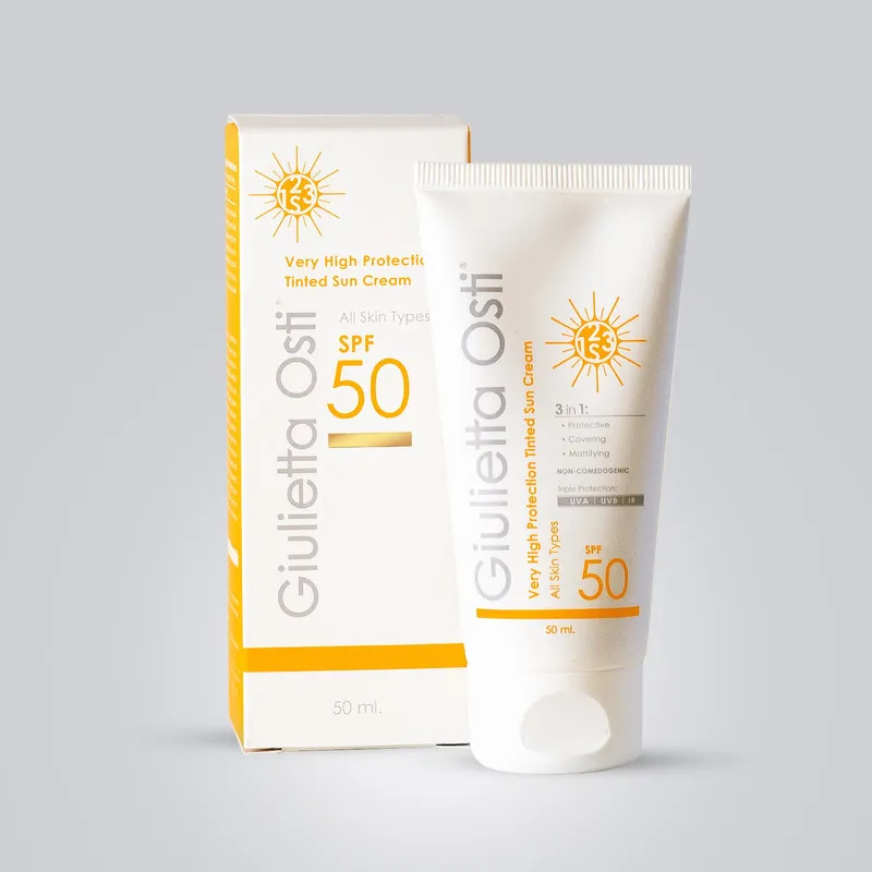 کرم ضد آفتاب رنگی جولیتا اُستی SPF 50 مدل 00 مناسب انواع پوست حجم 50 میلیلیتر - تصویر 3
