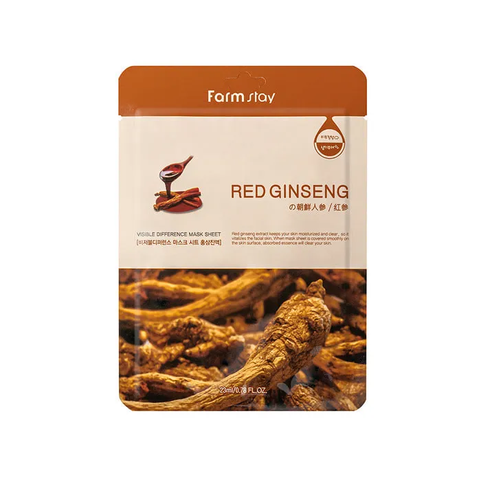 ماسک صورت فارم استی مدل ginseng حجم 23 میلی لیتر