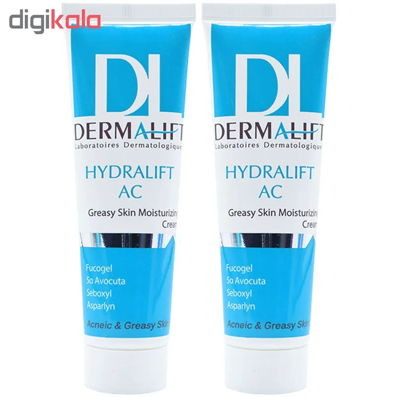 کرم مرطوبکننده پوست چرب درمالیفت مدل Hydralift AC Cream حجم 50 میلیلیتر بسته دو عددی - تصویر 4