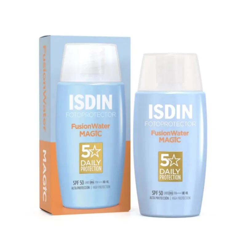 کرم ضد آفتاب بدون رنگ ایزدین SPF 50 مدل magic مناسب برای انواع پوست حجم 50 میلیلیتر - تصویر 2
