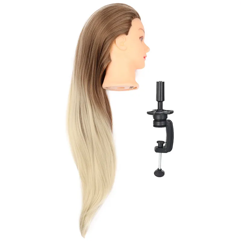 مانکن شینیون و بافت مو تیناویگ کد MM-80CM-OMBR به همراه پایه - تصویر 2