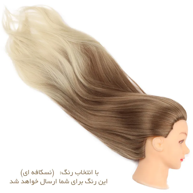 مانکن شینیون و بافت مو تیناویگ کد MM-80CM-OMBR به همراه پایه - تصویر 3