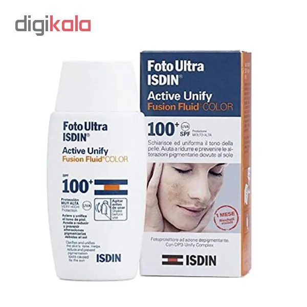 فلوئید ضدآفتاب ایزدین سری FotoUltra مدل ACTIVE UNIFY FUSION Fluid حجم ۵۰ میلی لیتر - تصویر 2