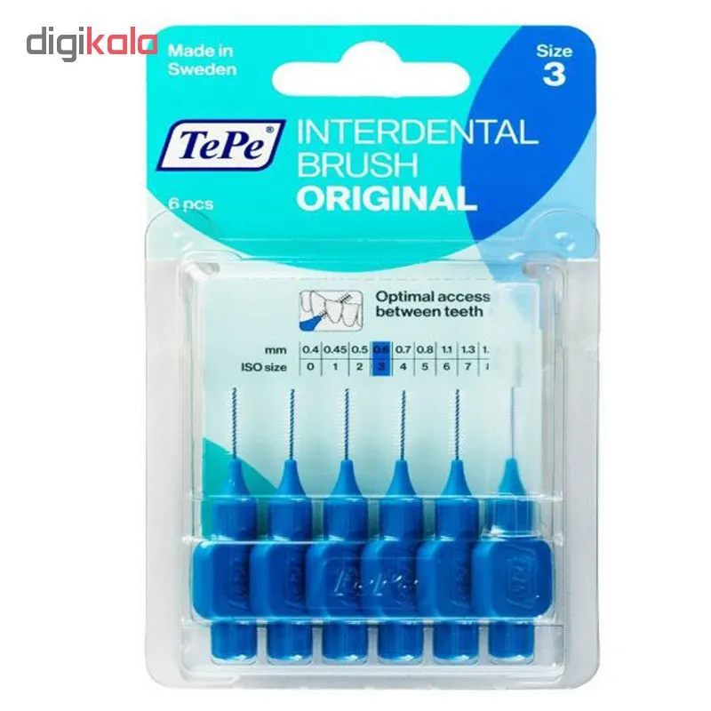 مسواک بین دندانی تپه مدل ORIGINAL سایز 3 بسته 6 عددی - تصویر 3