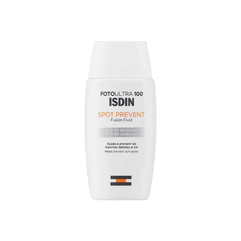 کرم ضد آفتاب بدون رنگ ایزدین SPF 50 مدل Spot Prevent Fusion Fluid مناسب انواع پوست حجم 50 میلیلیتر