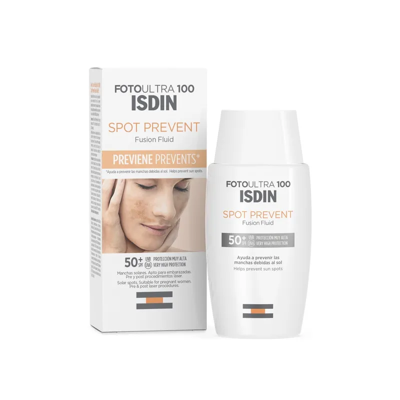 کرم ضد آفتاب بدون رنگ ایزدین SPF 50 مدل Spot Prevent Fusion Fluid مناسب انواع پوست حجم 50 میلیلیتر - تصویر 3