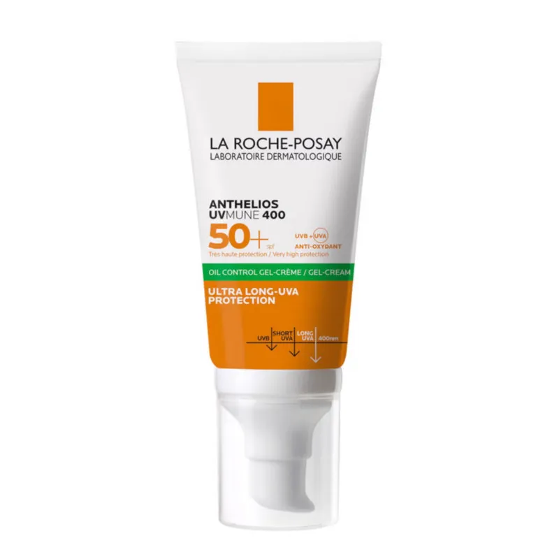 ژل کرم ضد آفتاب بدون رنگ لاروش پوزای spf50 مدل Gl_uva مناسب پوست های چرب حجم 50 میلی لیتر