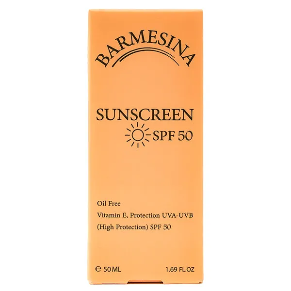 کرم ضد آفتاب بدون رنگ بارمسینا SPF 50 مدل 01 مناسب برای پوستهای چرب حجم 50 میلیلیتر - تصویر 3