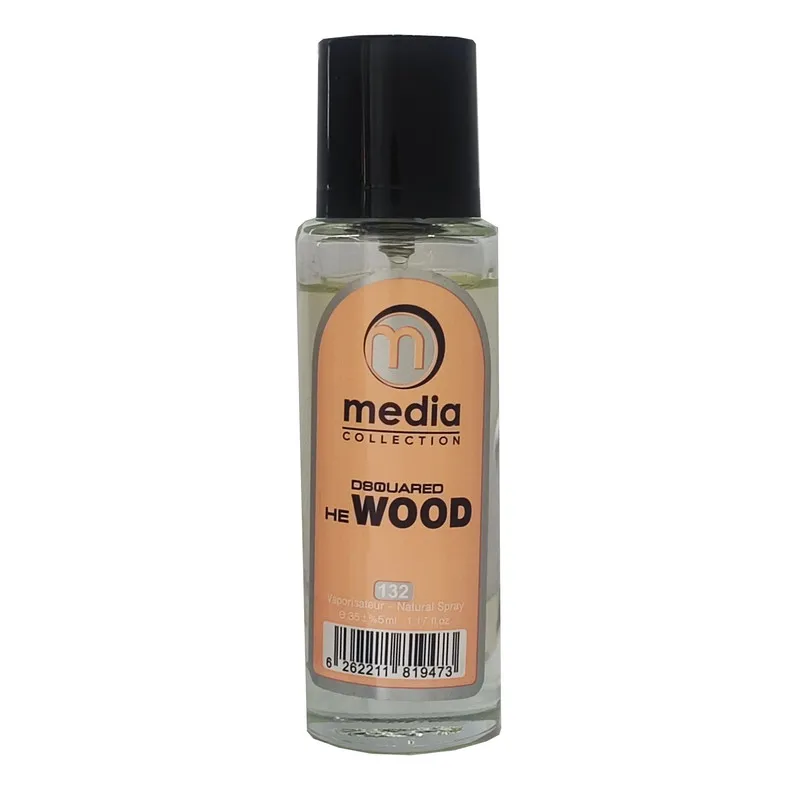 عطر جیبی مردانه مدیا مدل He Wood حجم 35 میلی لیتر - تصویر 2