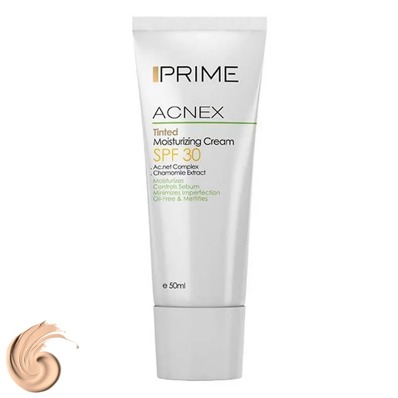 کرم مرطوبکننده رنگی پرایم مدل Acnex Tinted SPF 30 حجم 50 میلیلیتر - تصویر 3
